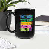 Futuristic Digital Fonts Black Glossy Mug - Beyond T-shirts